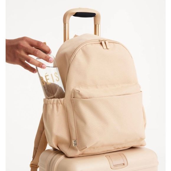 NWT BEIS The Beisics Backpack in BEIGE - Picture 5 of 8